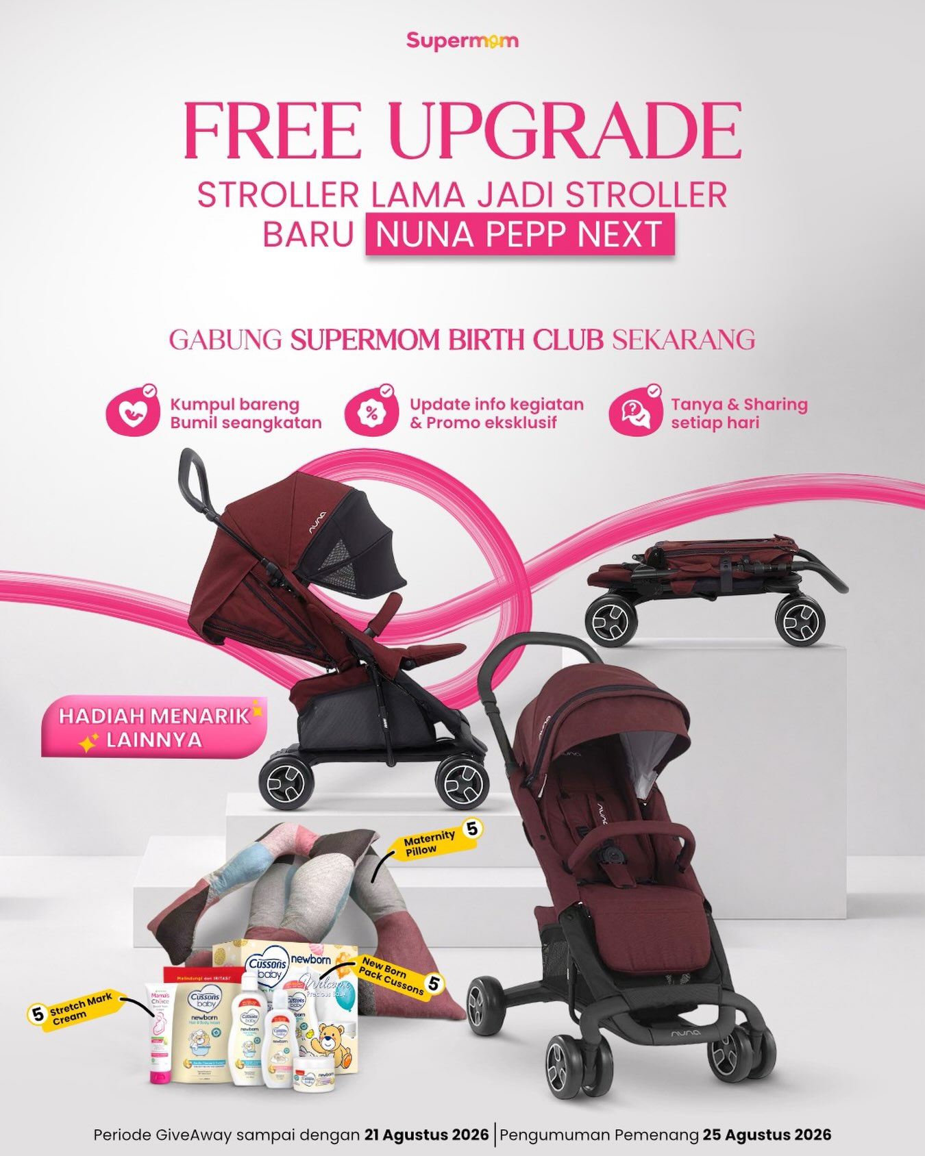 SuperMom - Indonesia Largest Parenting Community Facebook ad: FREE Upgrade Stroller?
