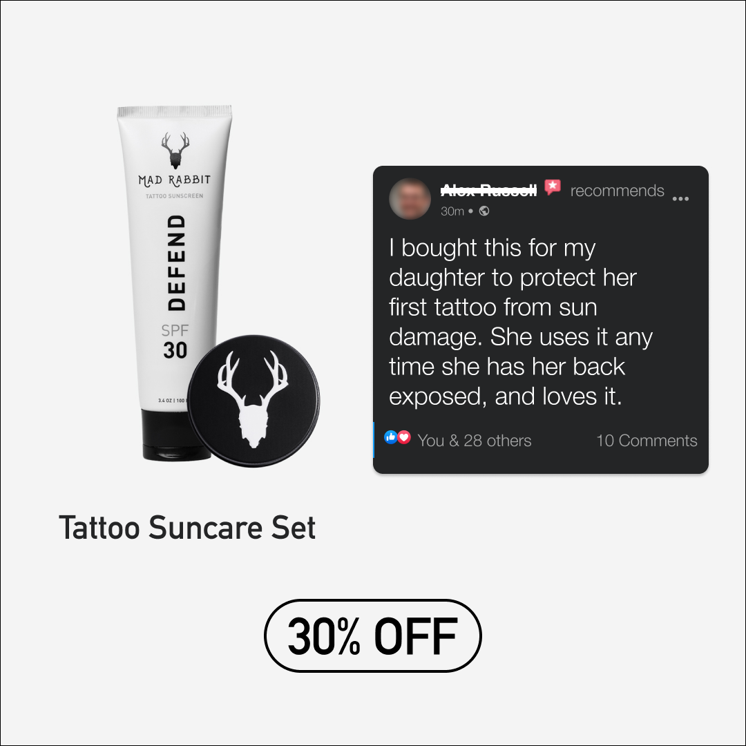 Mad Rabbit Tattoo Facebook ad