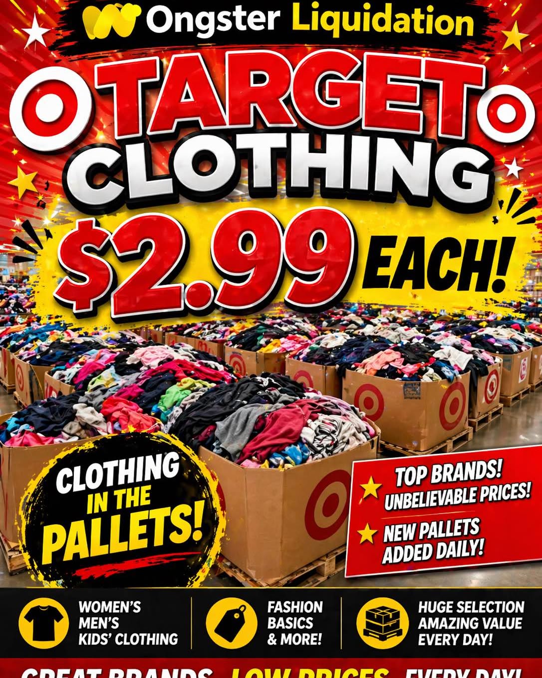 Benavente Ong Facebook ad: $2.99 Target Clothing