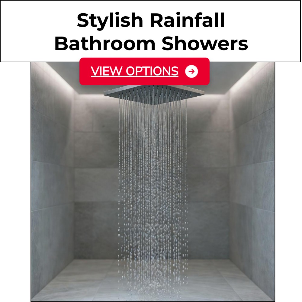 SearchLynk Point Facebook ad: Stylish Rainfall Bathroom Showers?