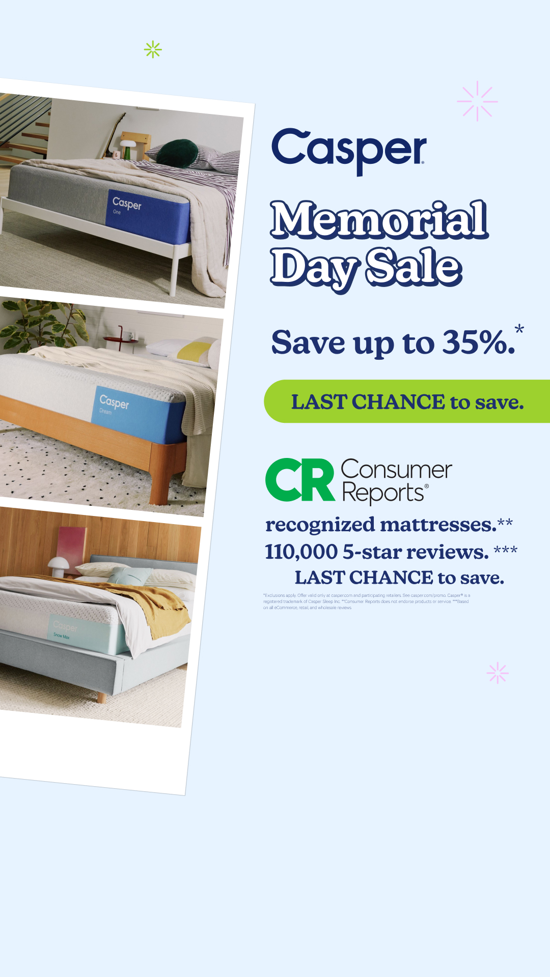 Casper Facebook ad