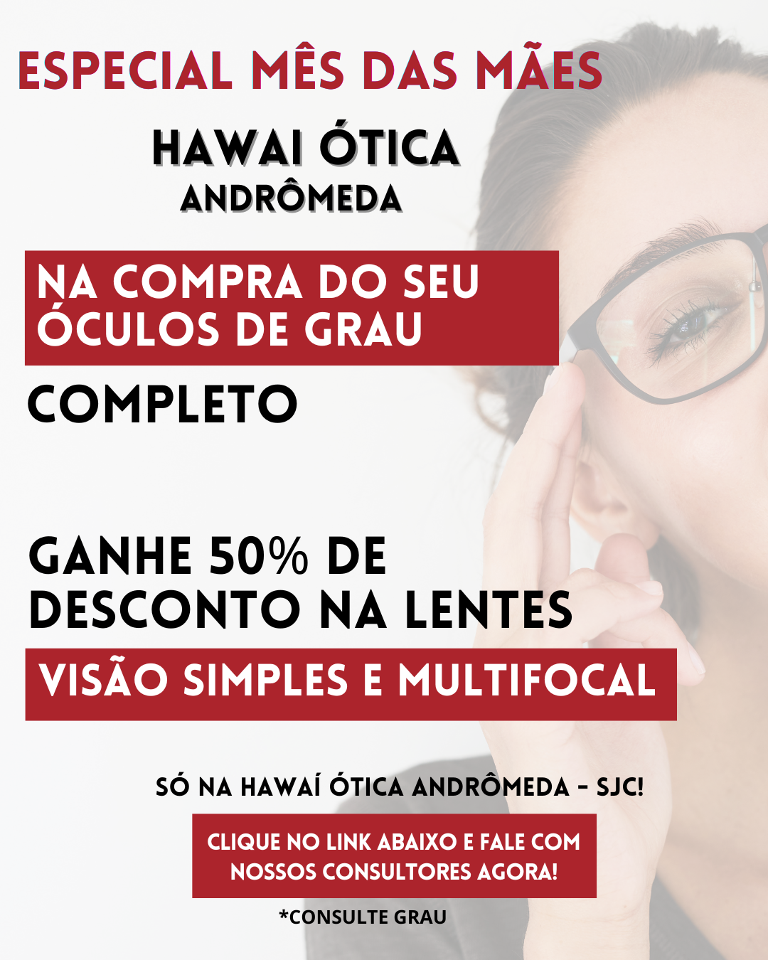 HAWAI ÓTICA Facebook ad: Clique no link e fale conosco!