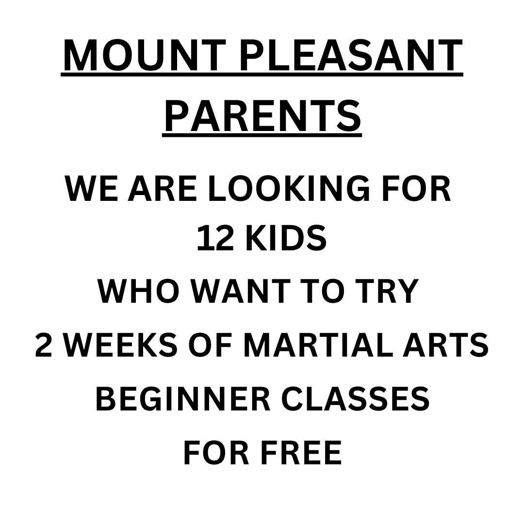Mount Pleasant Family Martial Arts Facebook ad: 2 Week FREE TRIAL for KIDS