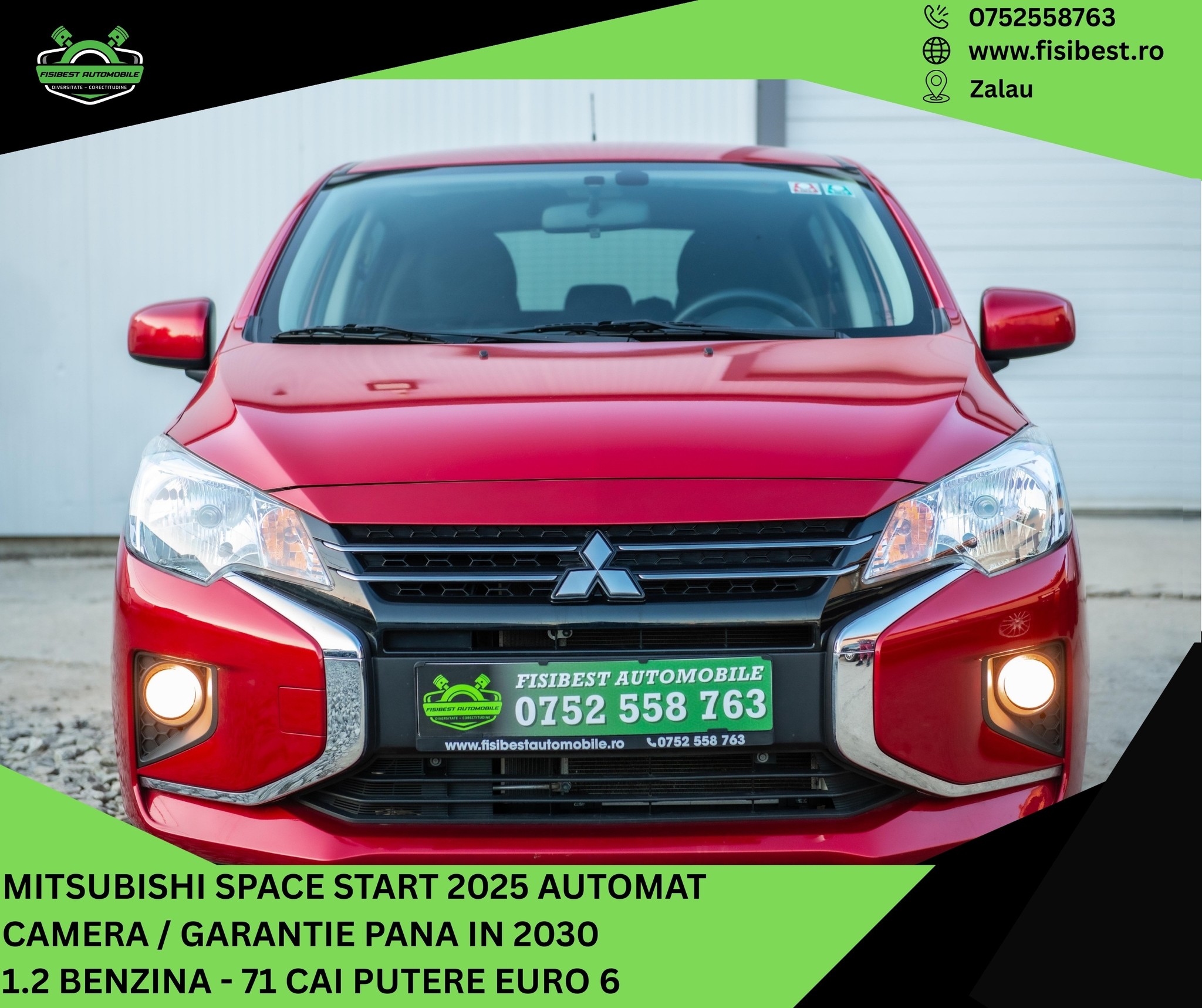 FisiBest Automobile Facebook ad: Mitsubishi Space Star 2025 Garantie FULL pana in…