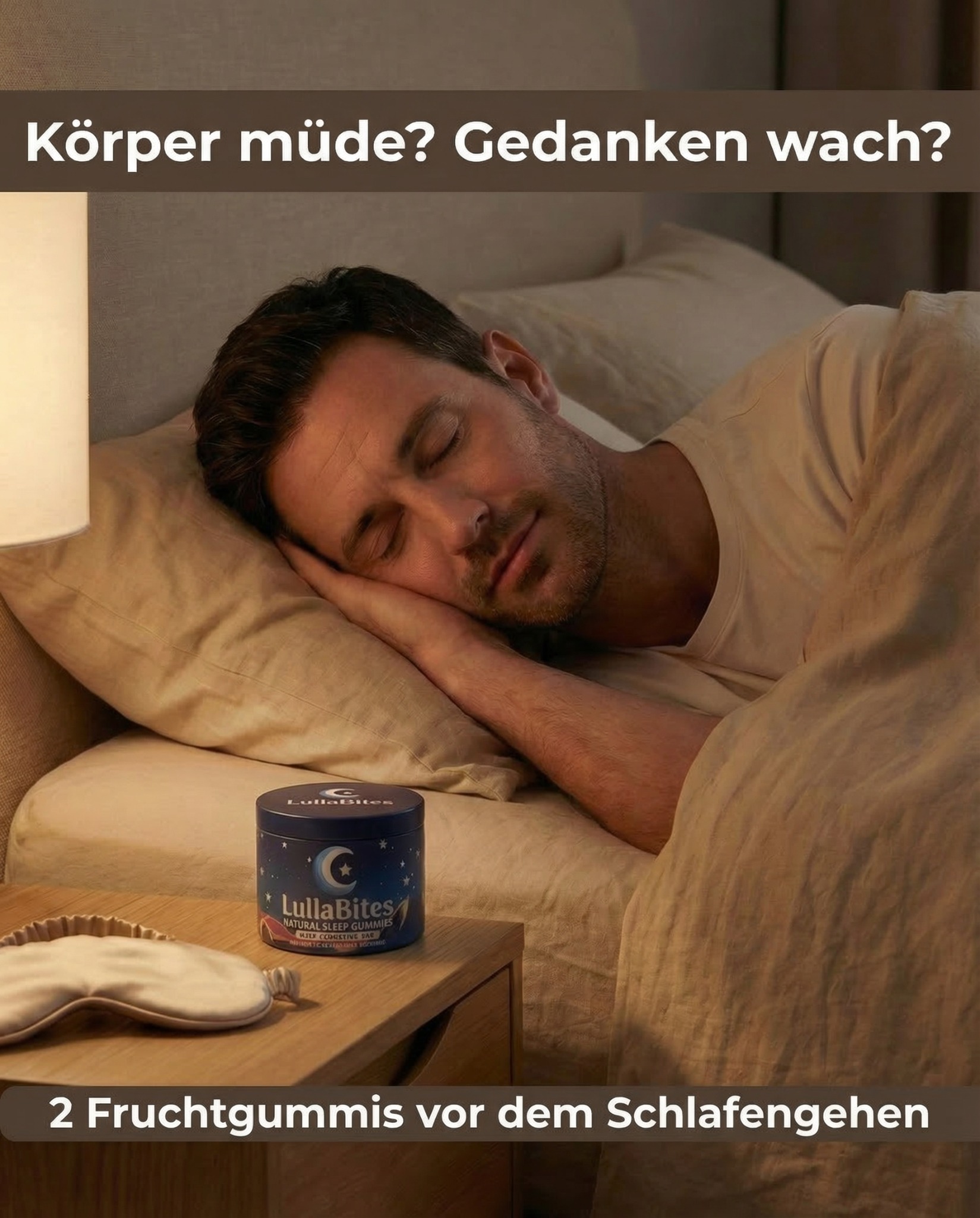 LullaBites Facebook ad: Abends abschalten lernen