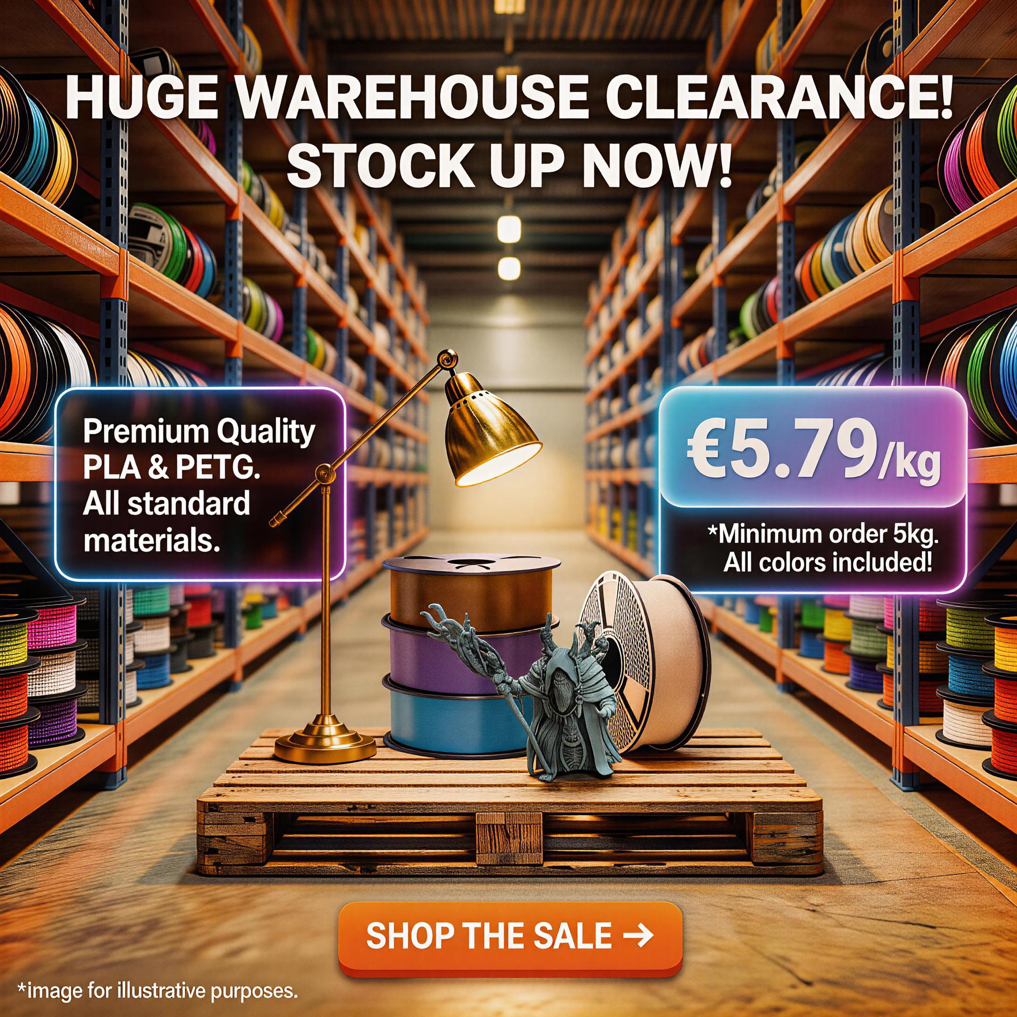 SUNLU EU. Facebook ad: Build Your Bundle: PLA @ €5.79/KG