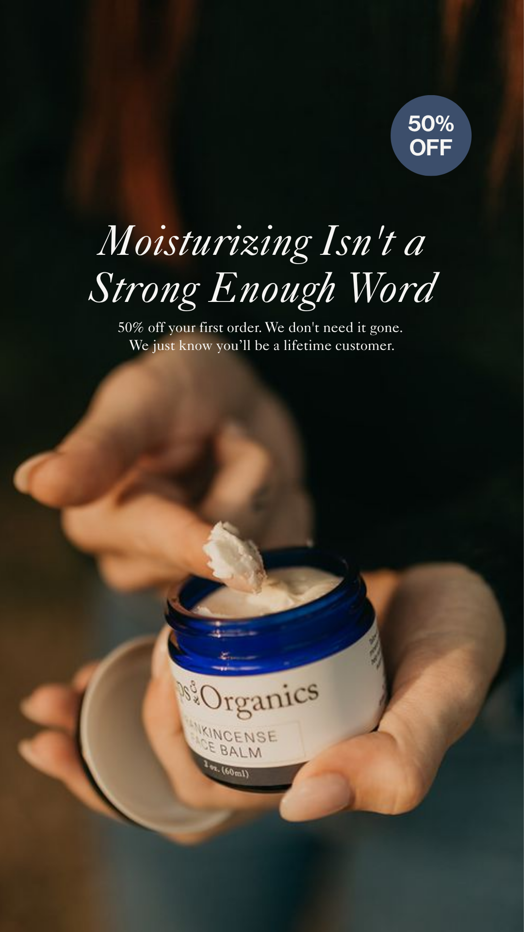 Toups and Co Organics Facebook ad