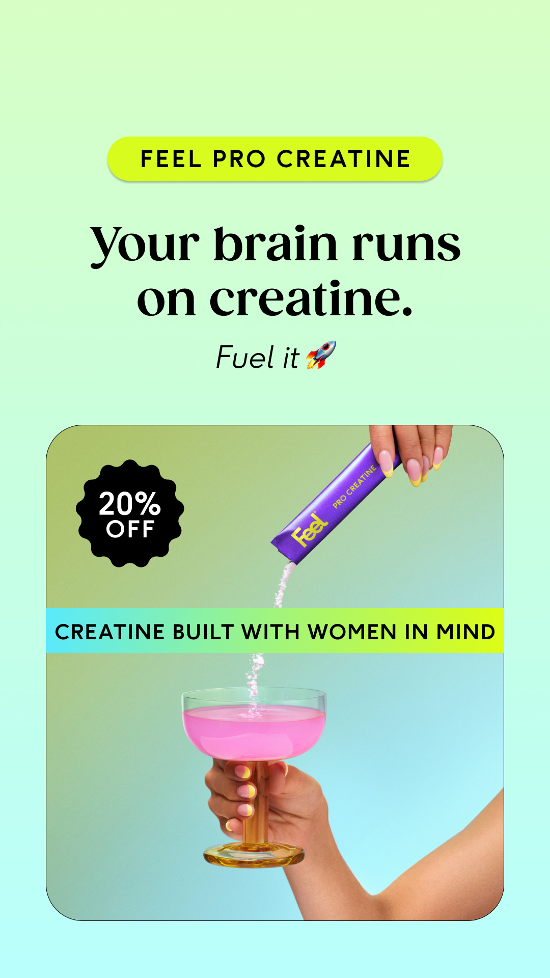 Feel Facebook ad