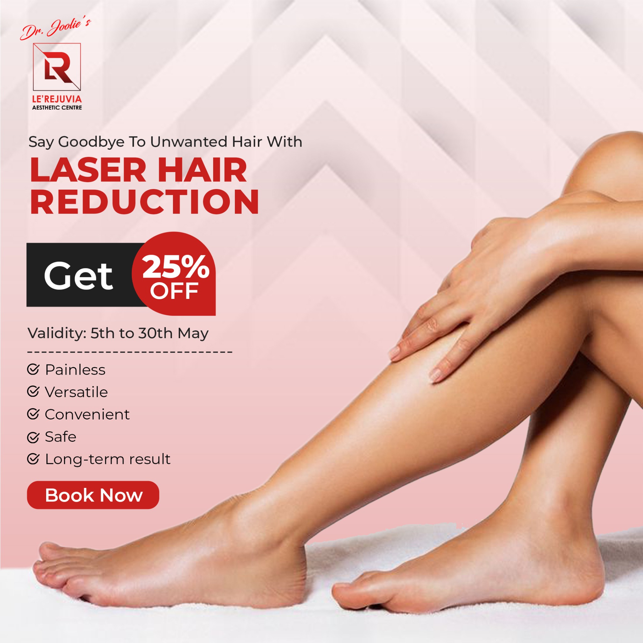 lerejuvia_aesthetic_centre Facebook ad: 25% Off Laser Hair Removal