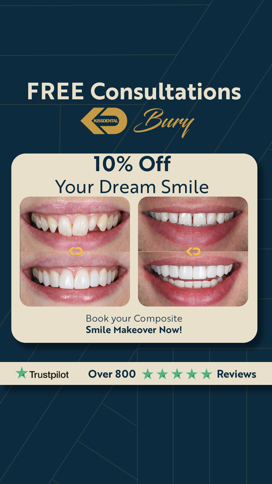 Kissdental Cosmetic Dentistry Facebook ad