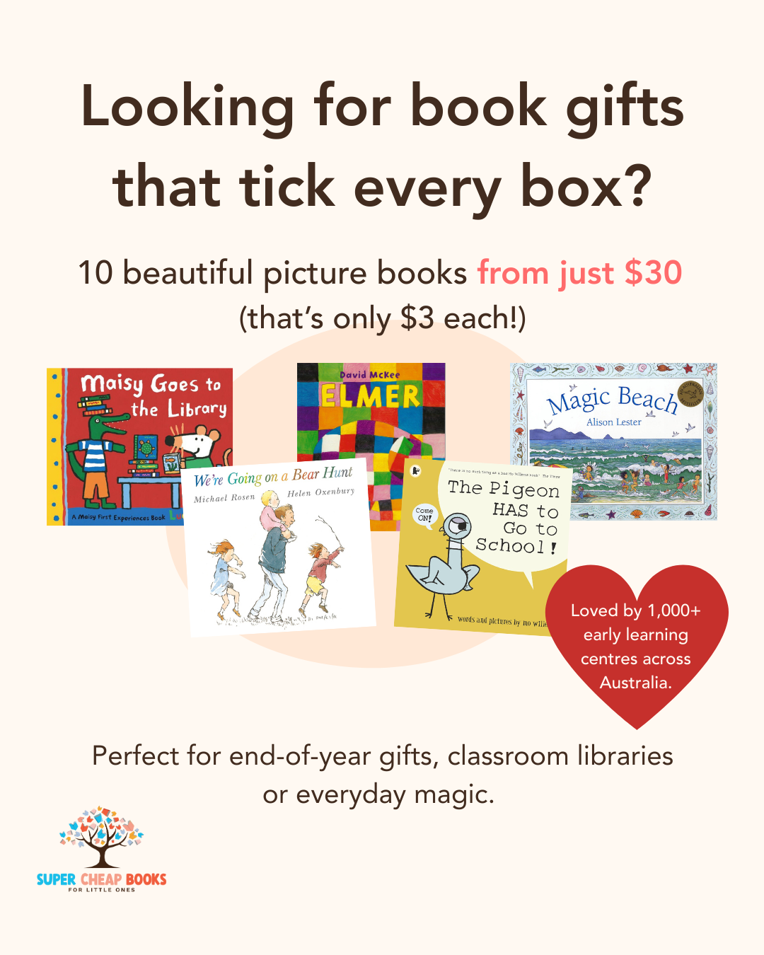 Super Cheap Books Facebook ad