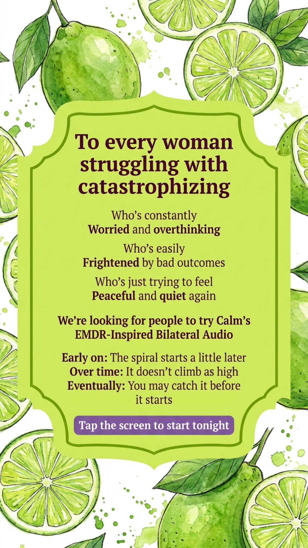 Calm Facebook ad