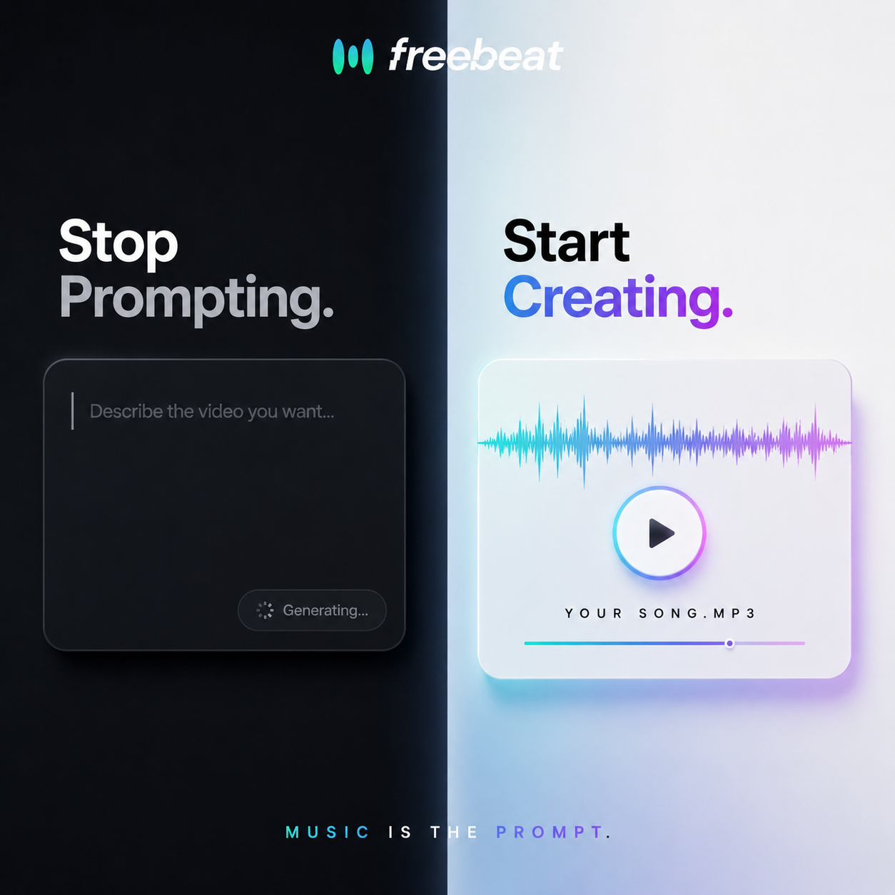 Freebeat AI Facebook ad: Transform Your Music into Stunning Videos