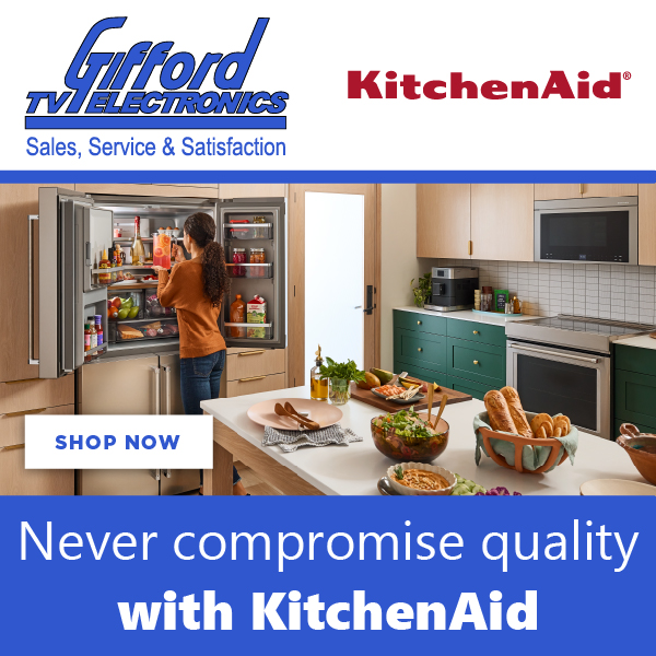 Gifford TV & Appliance Facebook ad: Your Authorized KitchenAid Appliance Dealer of…