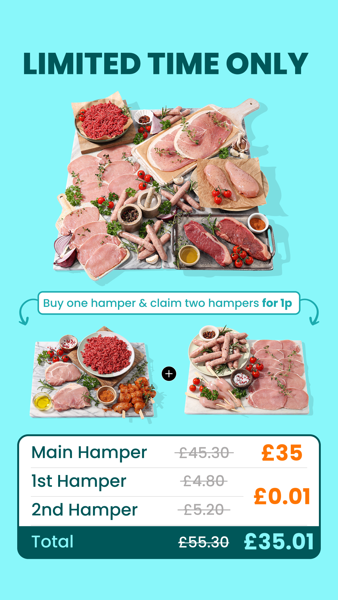 MuscleFood Facebook ad