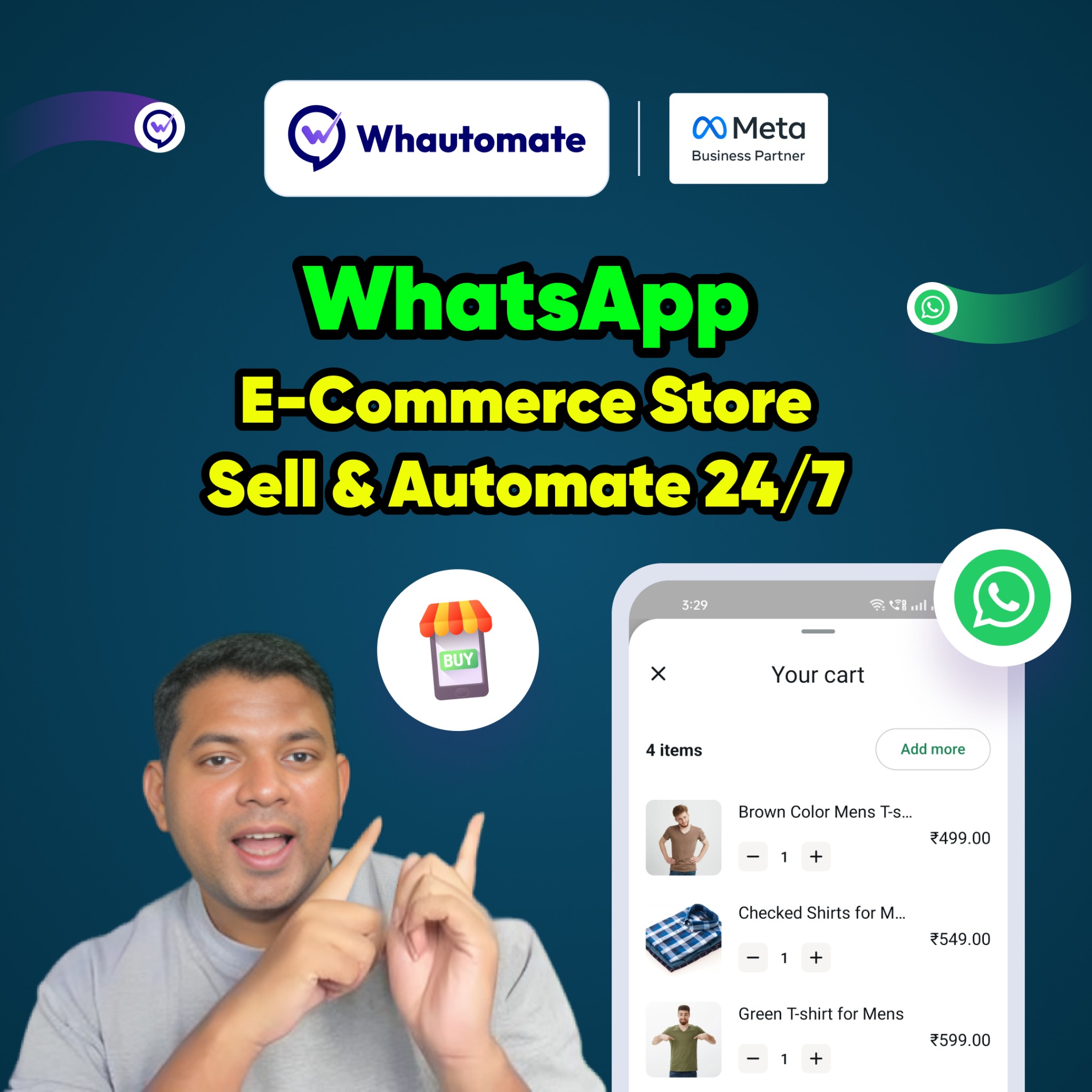 Whautomate Facebook ad from Nov 25, 2025