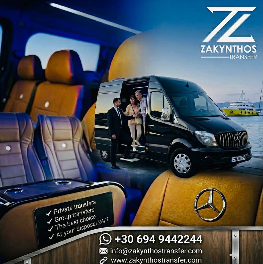 Zakynthos Transfer Facebook ad: Experience Zakynthos in Unrivaled Luxury