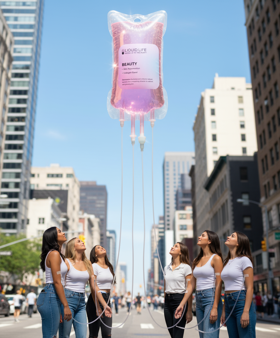 Liquid Life Mobile IV Therapy Facebook ad from May 18, 2026