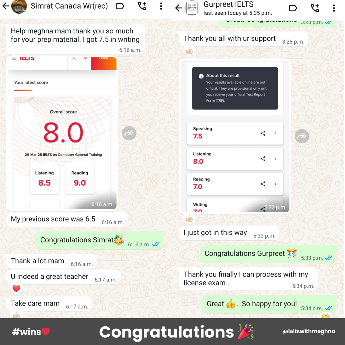 IELTS with Meghna Facebook ad