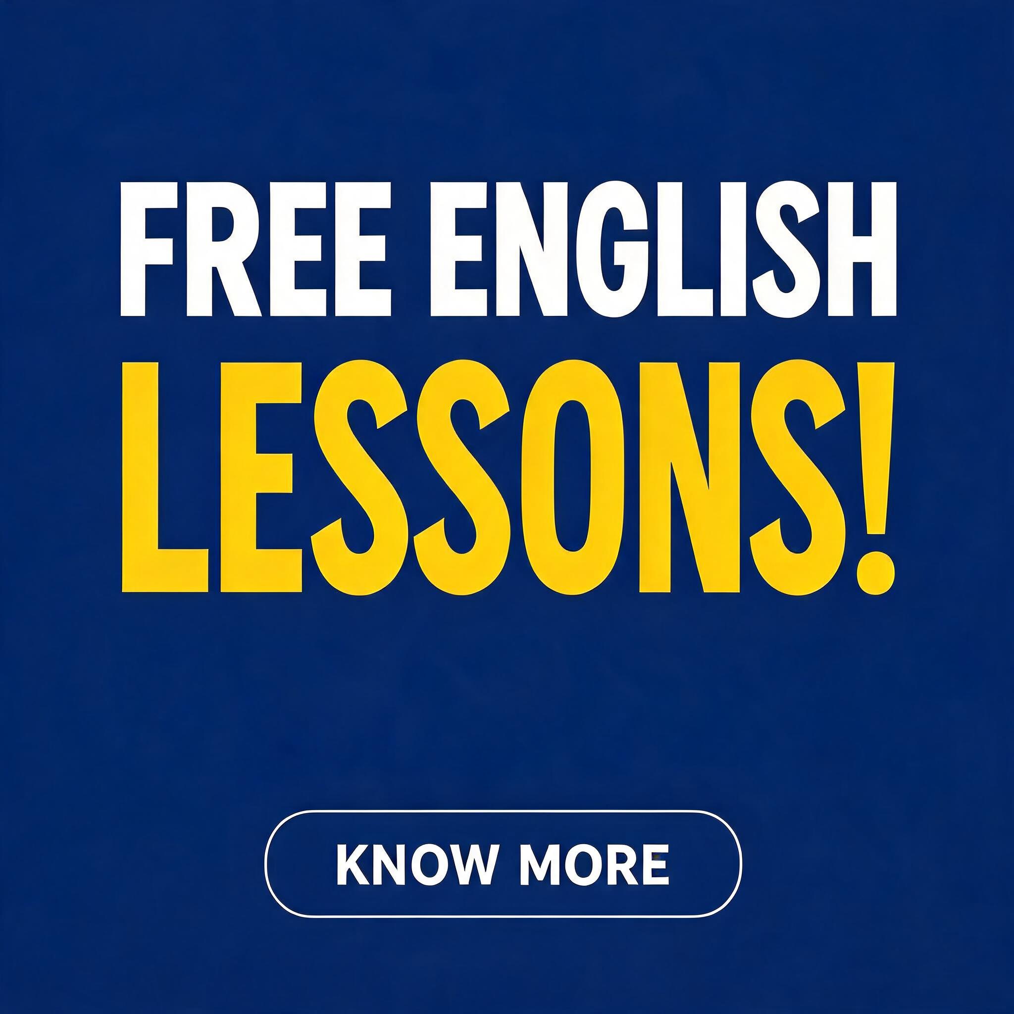 D02 Everyday Living Studio Facebook ad: FREE ENGLISH LESSONS!