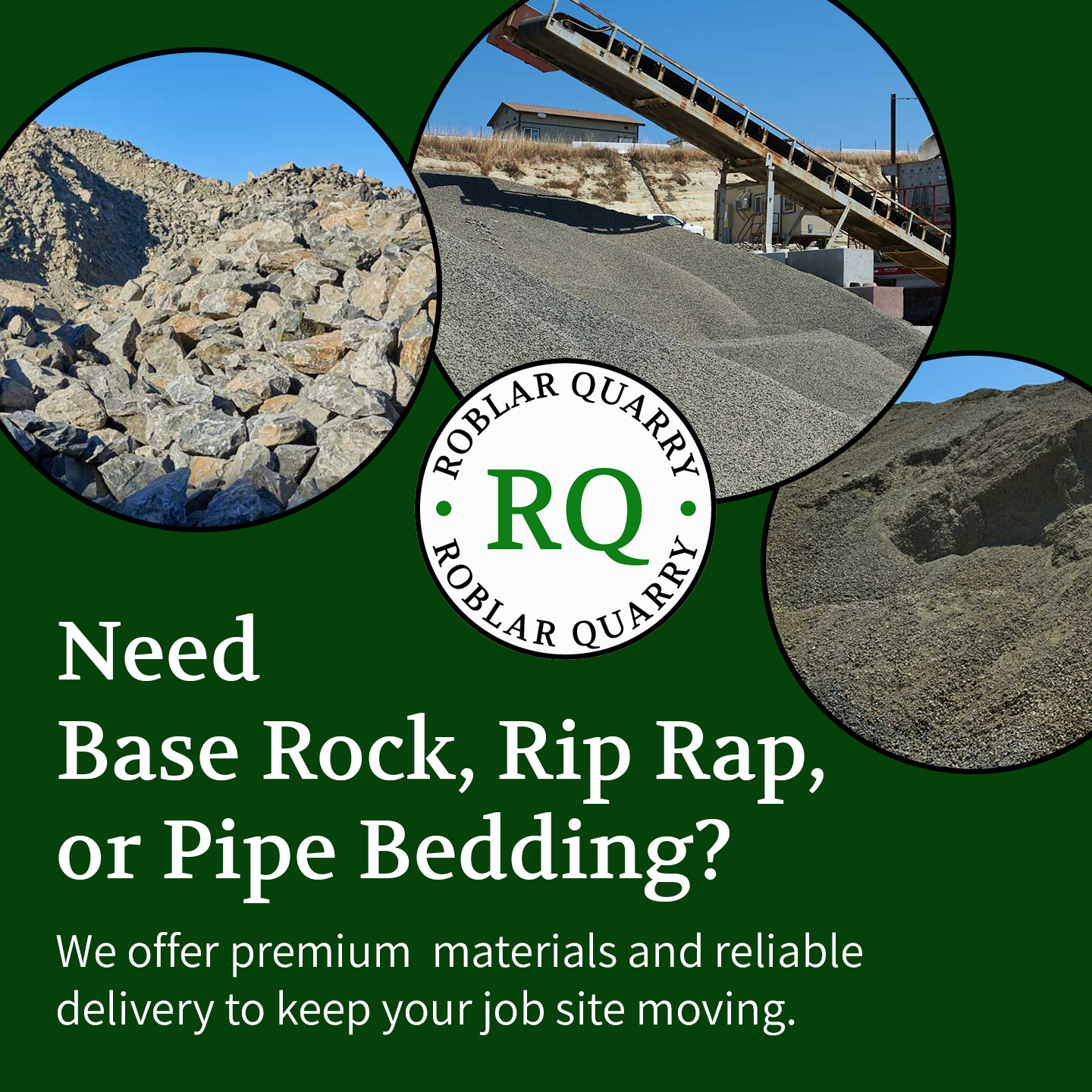 Roblar Quarry LLC Facebook ad from Jan 6, 2026