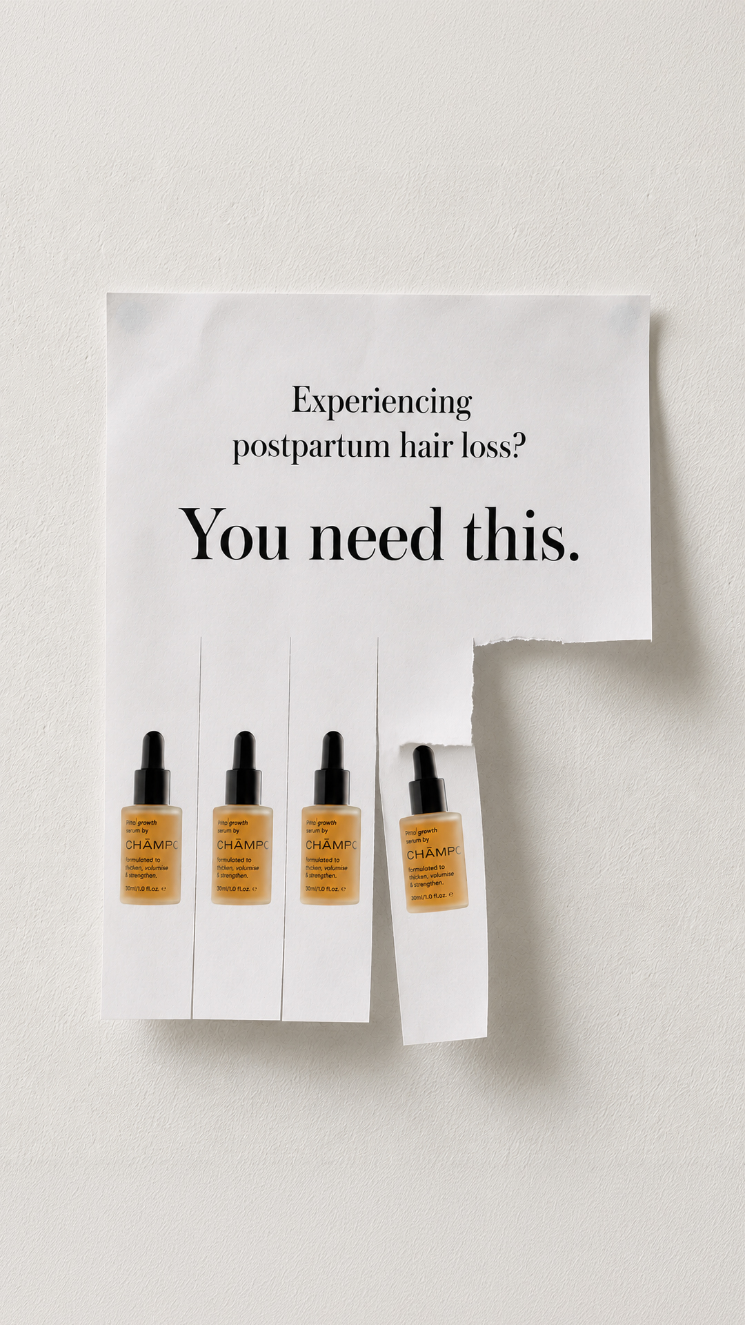 Chāmpo Haircare Facebook ad