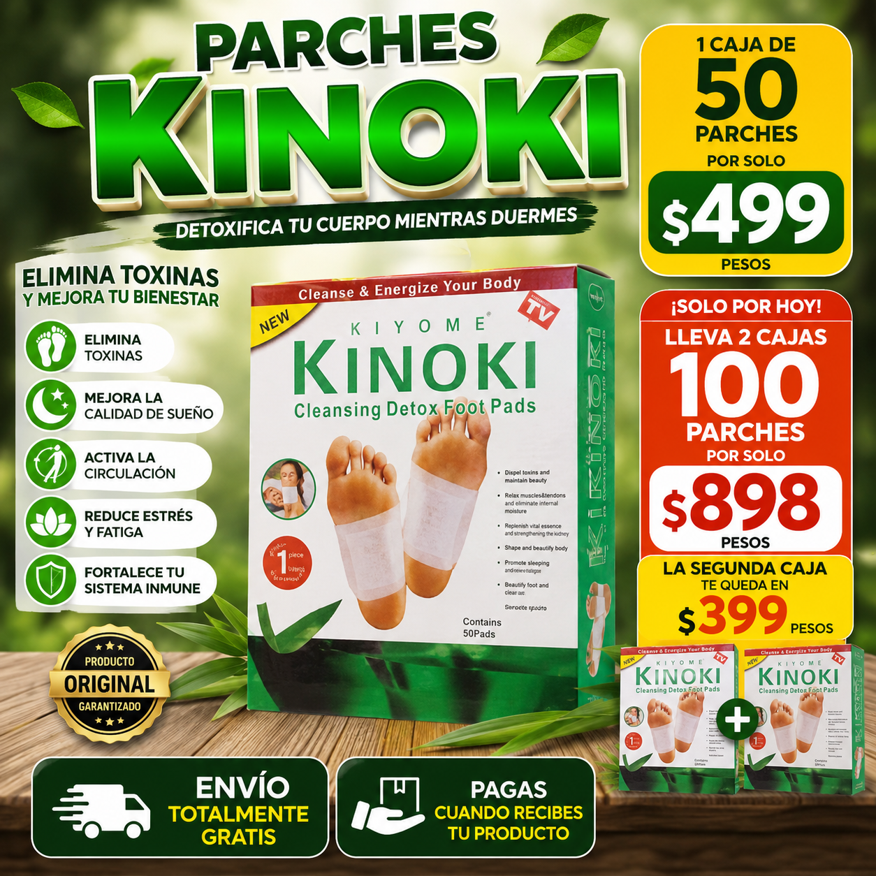 A tu mano shop Facebook ad: Descansa mientras ayudas a tu cuerpo a sentirse…