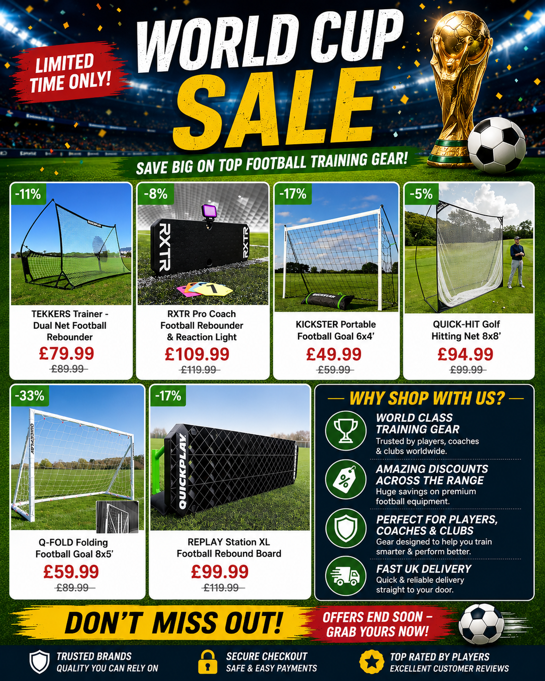 QUICKPLAY Facebook ad: World Cup Sale is ON!