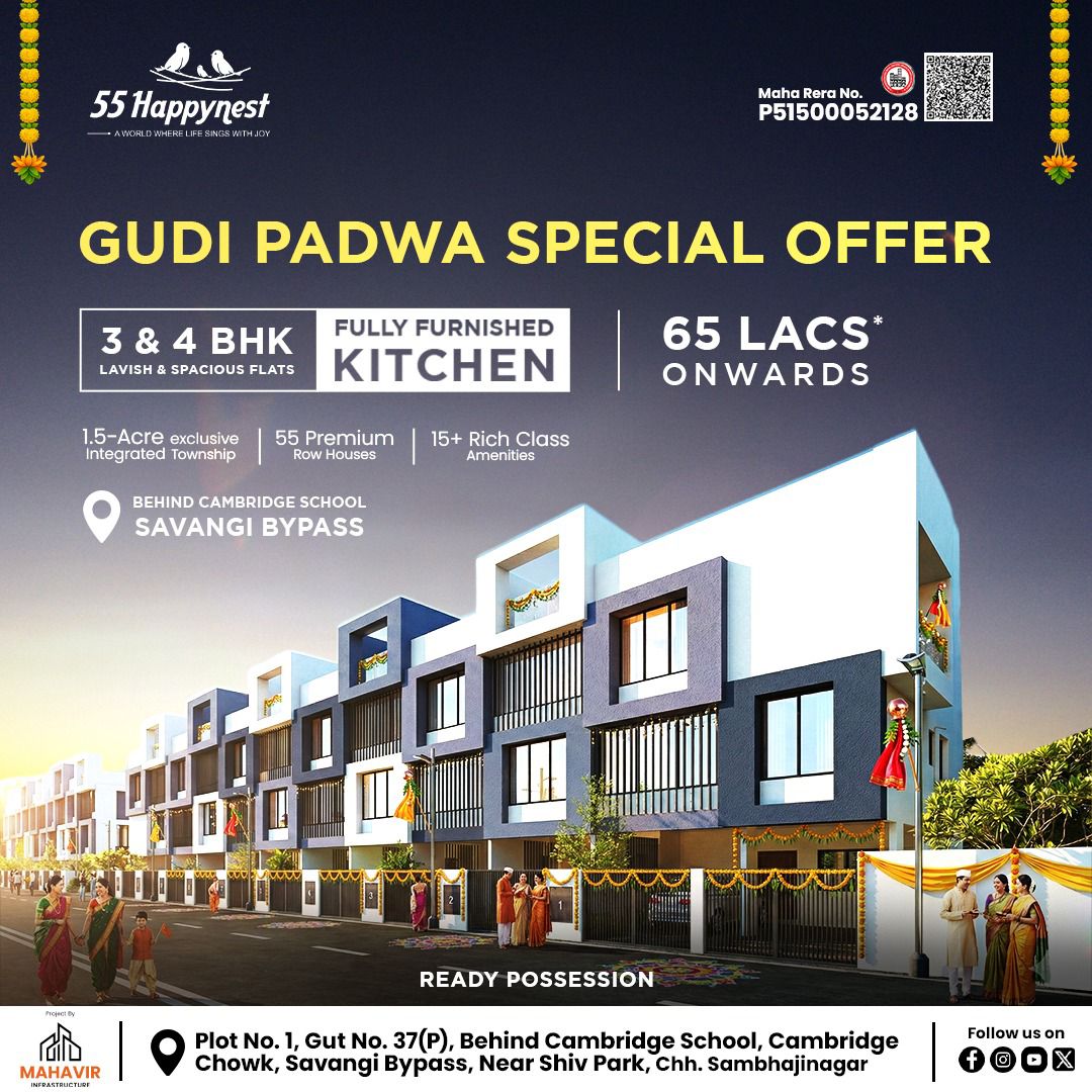 55 Happynest - 3BHK Row Houses Facebook ad from Feb 10, 2026