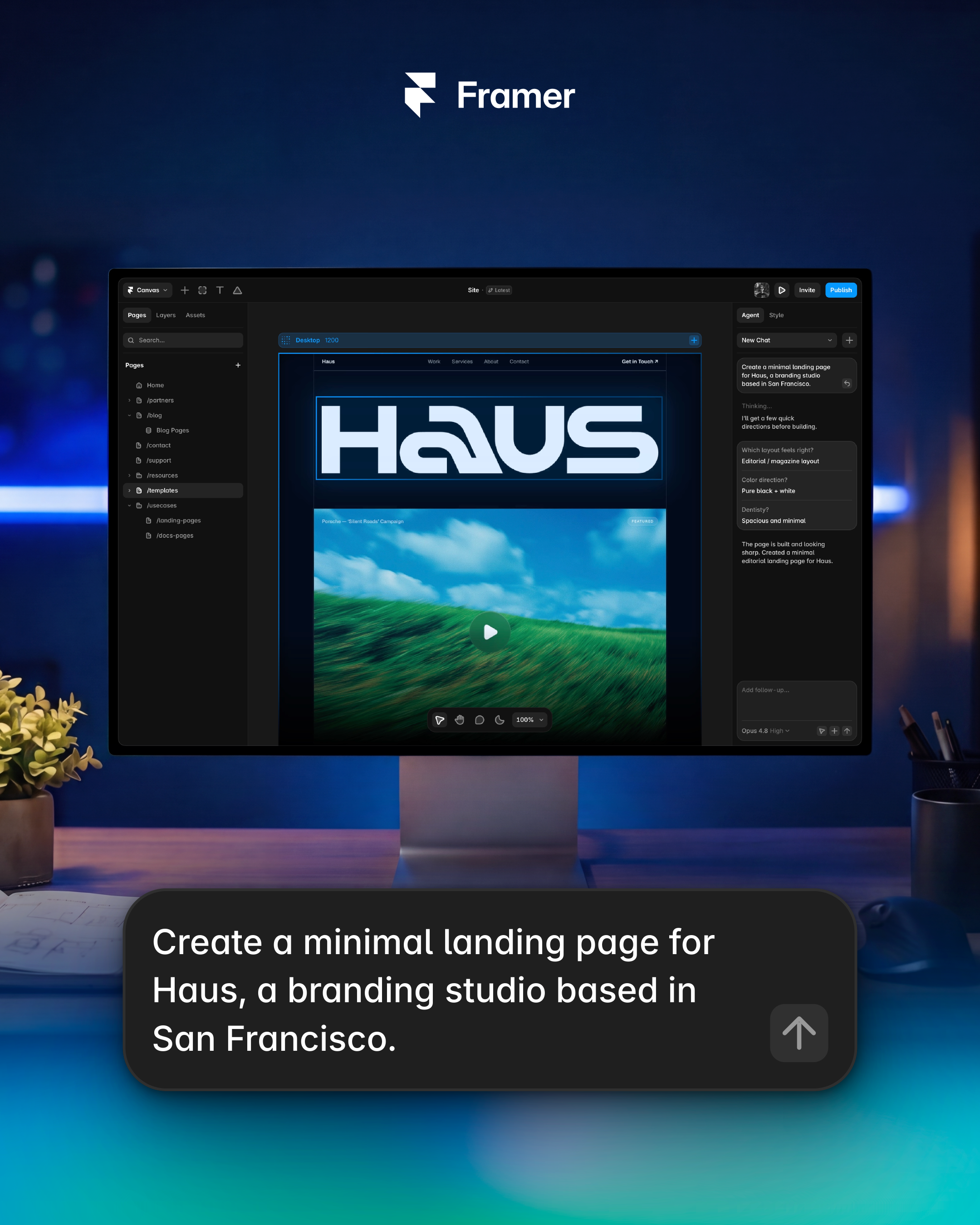 Framer Facebook ad
