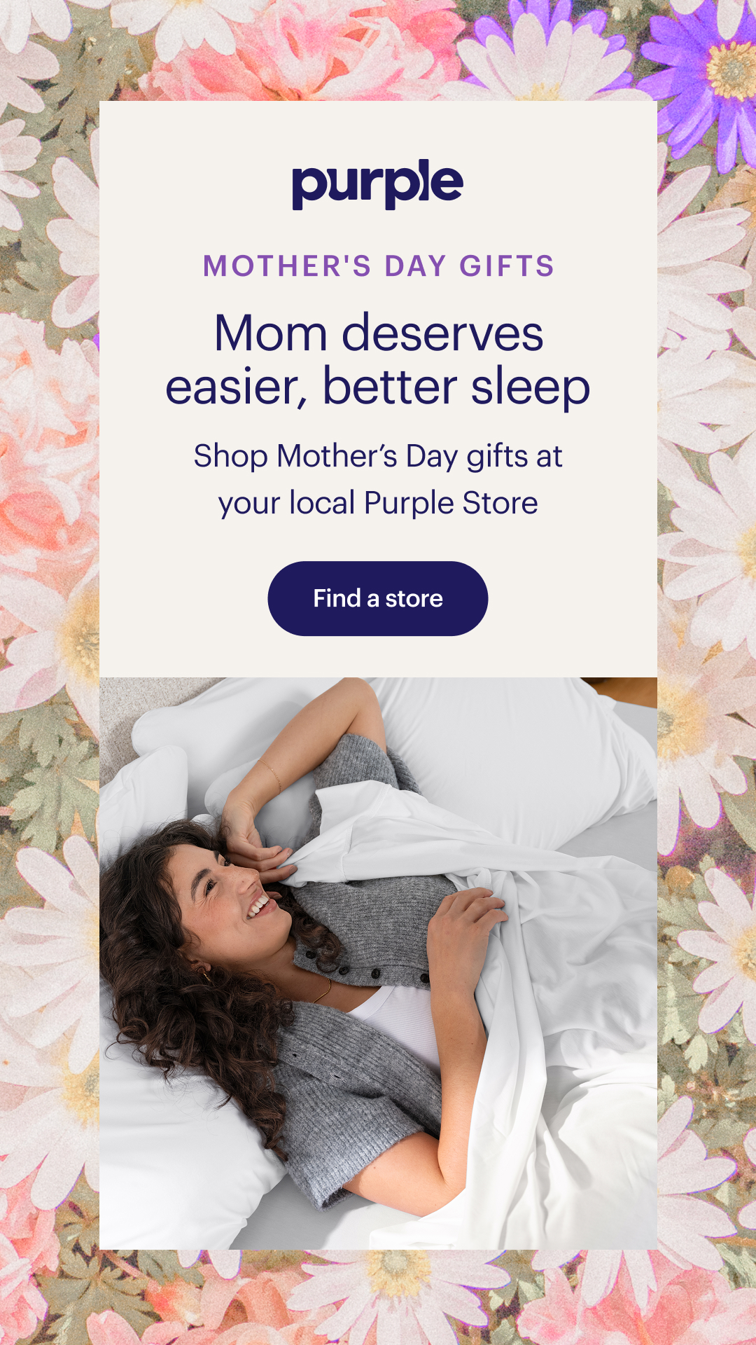 Purple Facebook ad