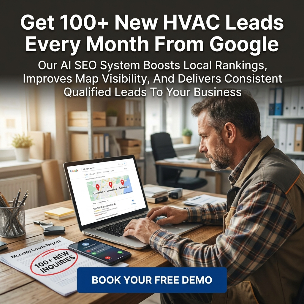 Comfort Pipeline Facebook ad: Rank Higher, Get More HVAC Jobs Every Month