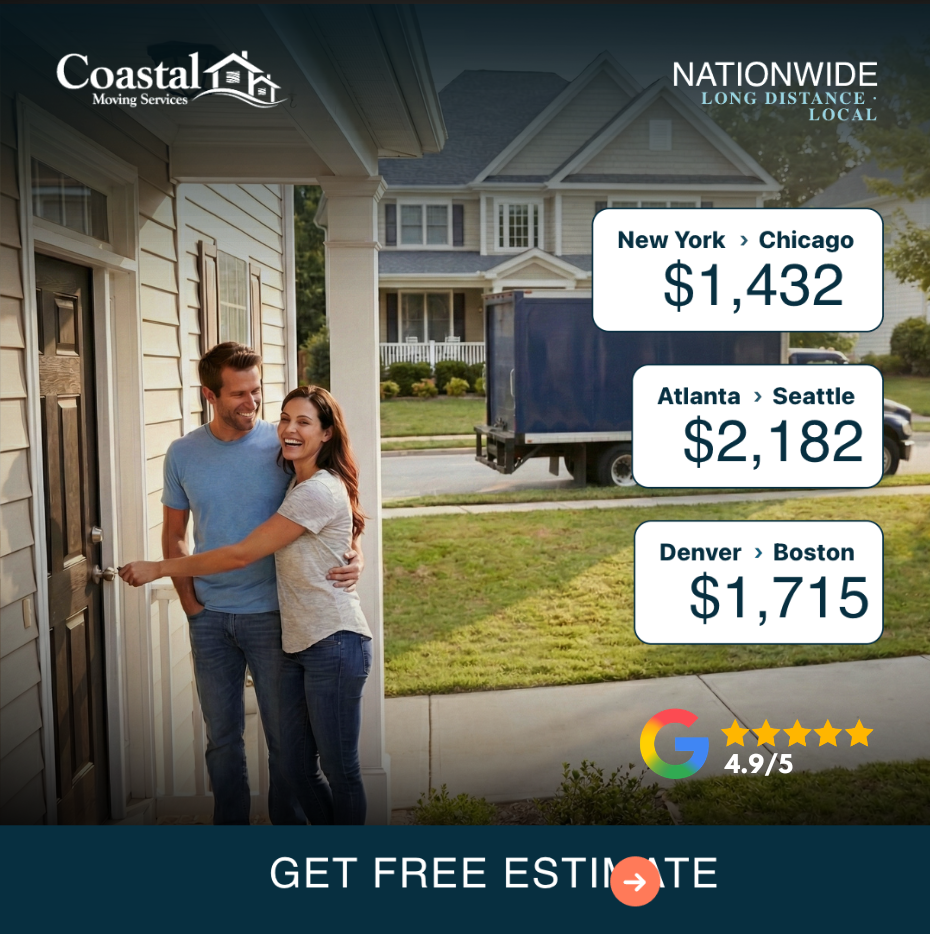 Coastal Moving Services Facebook ad: Price Drop Alert