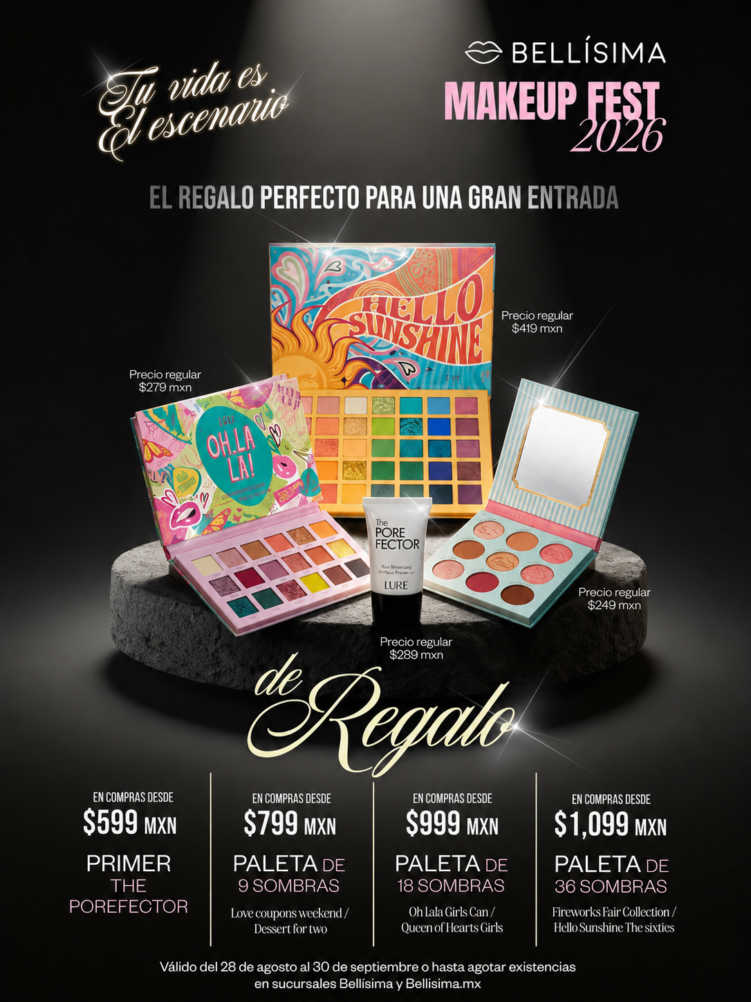 Bellisima Facebook ad: Makeup Fest 2026: regalos por tu compra