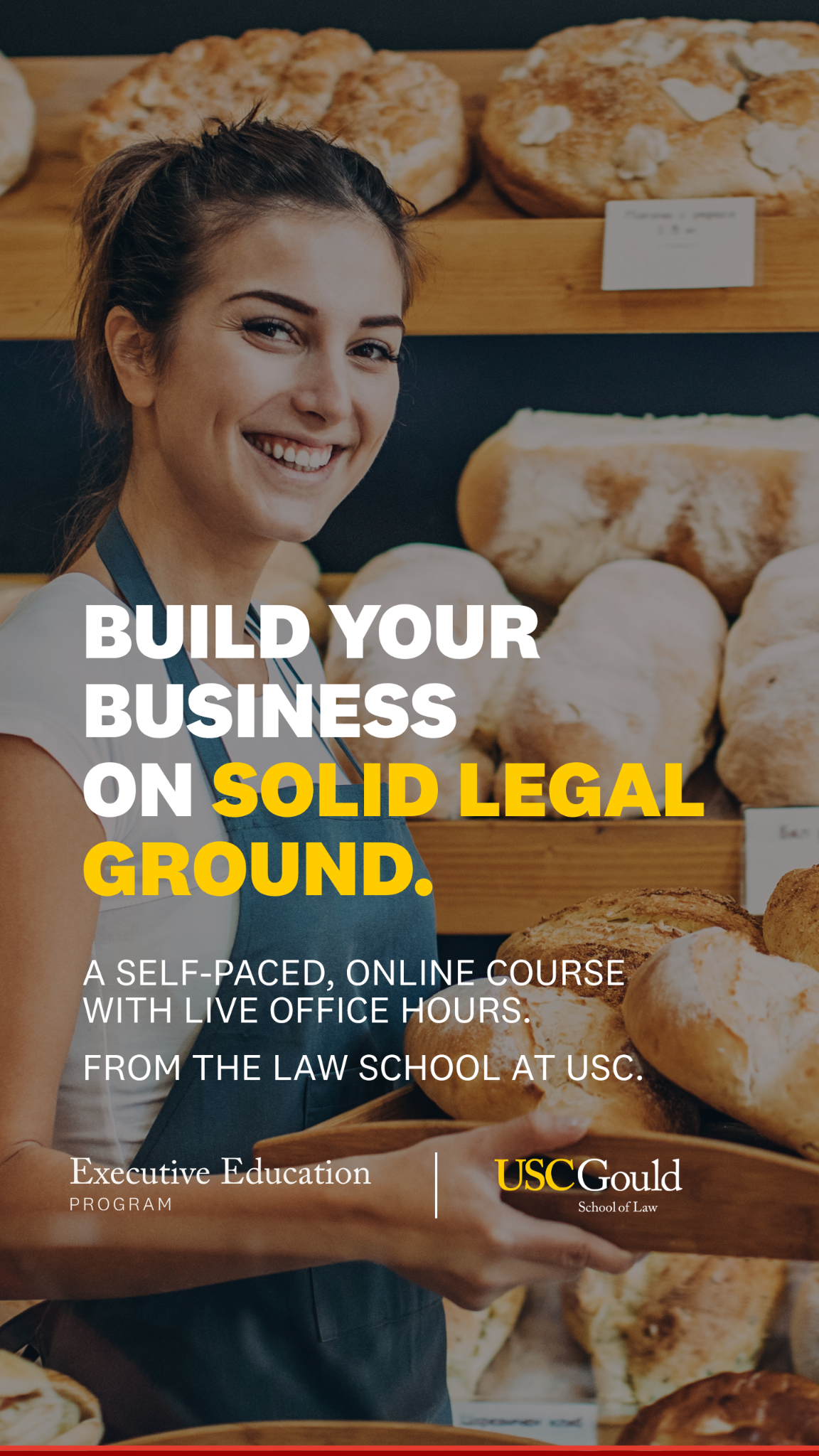 USC Gould School of Law Facebook ad