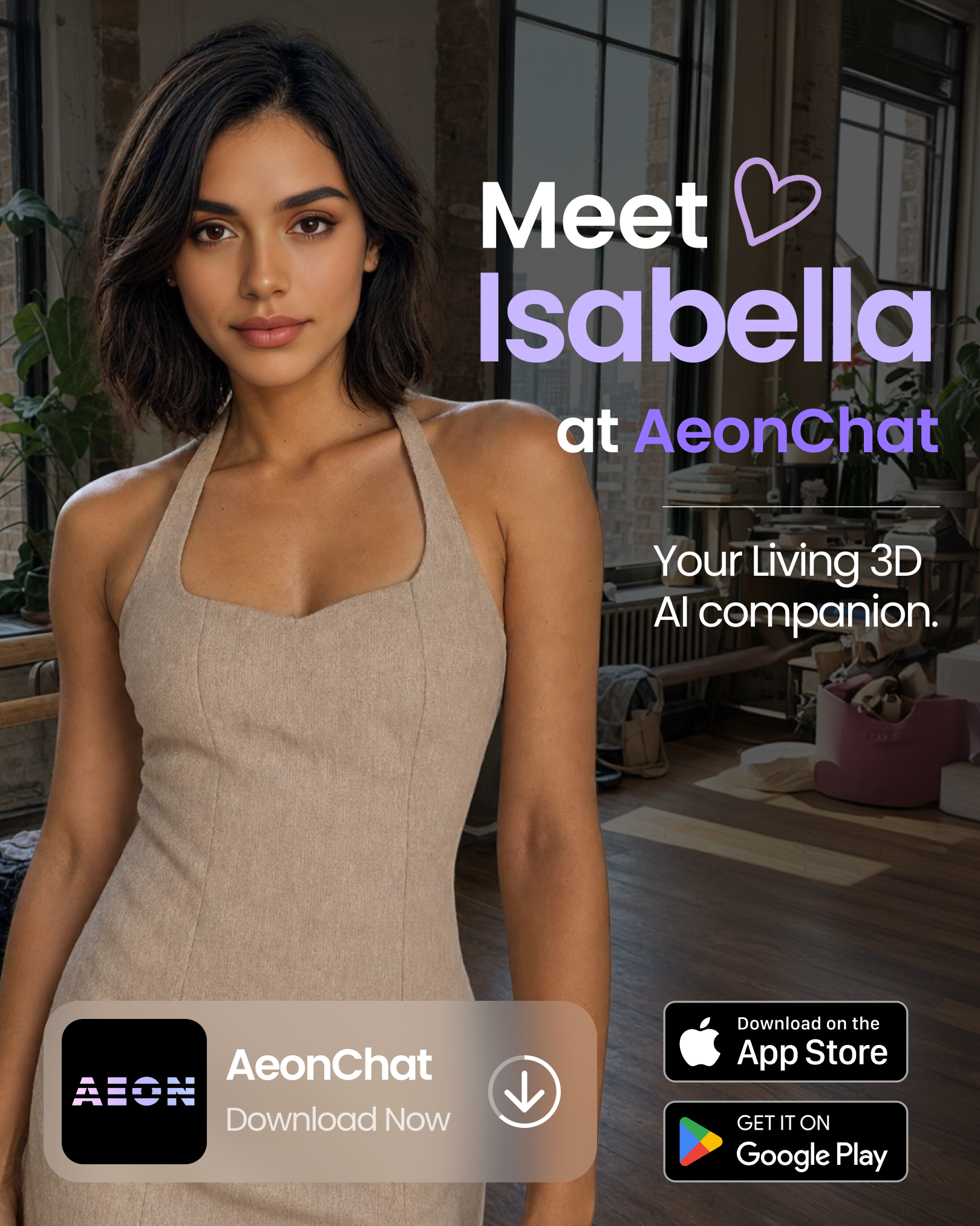 AeonChat App Facebook ad
