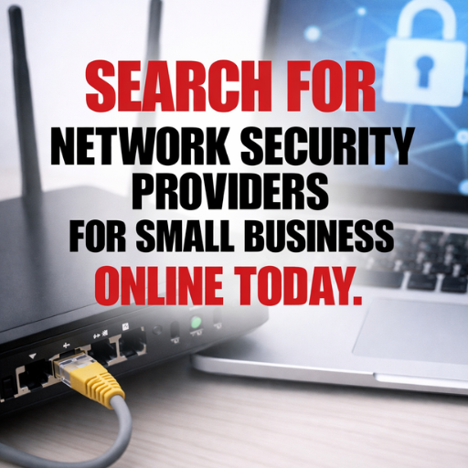 Info Genius Facebook ad: Search for Network Security Providers For Small Business