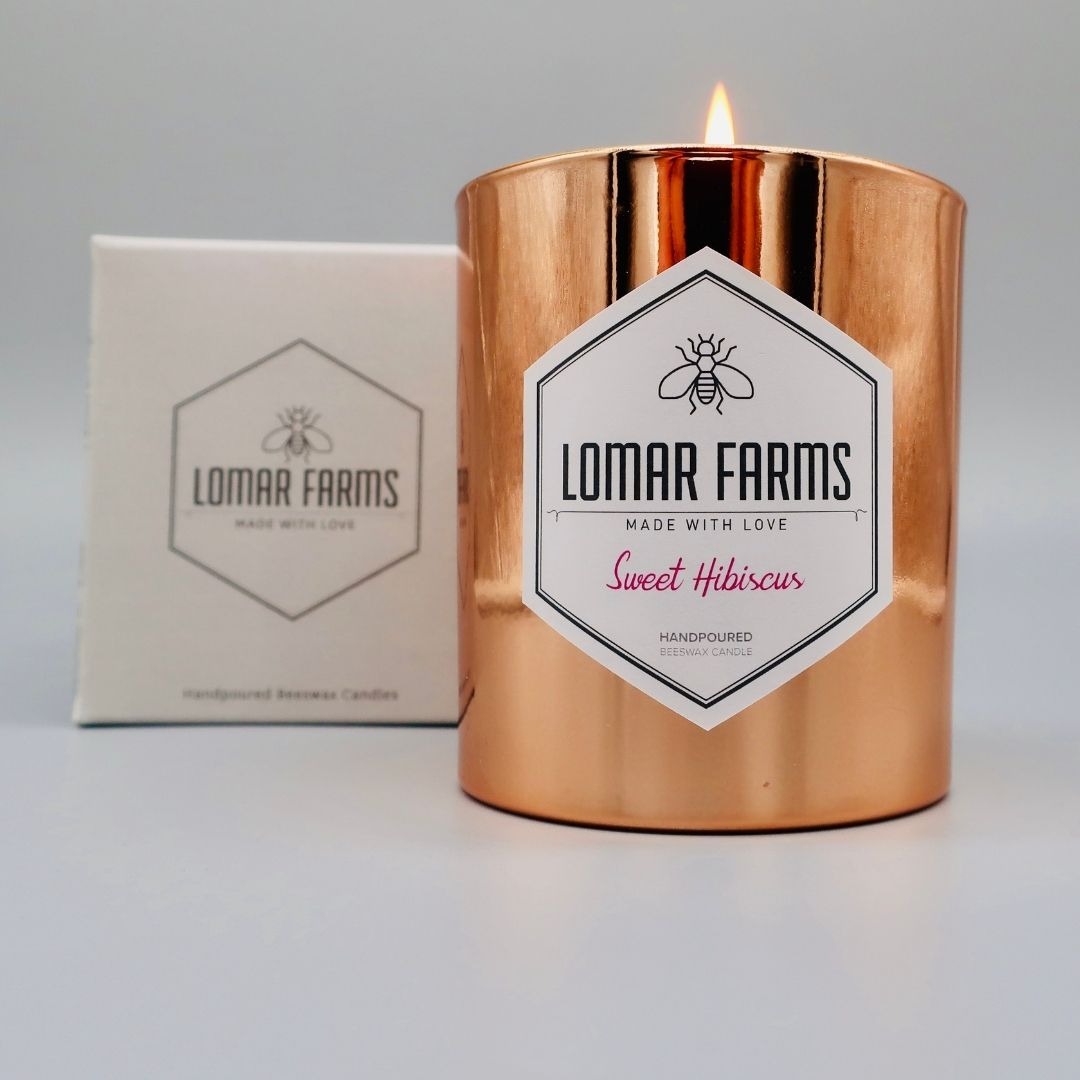 LoMar Farms Facebook ad: The best honey and beeswax candles.