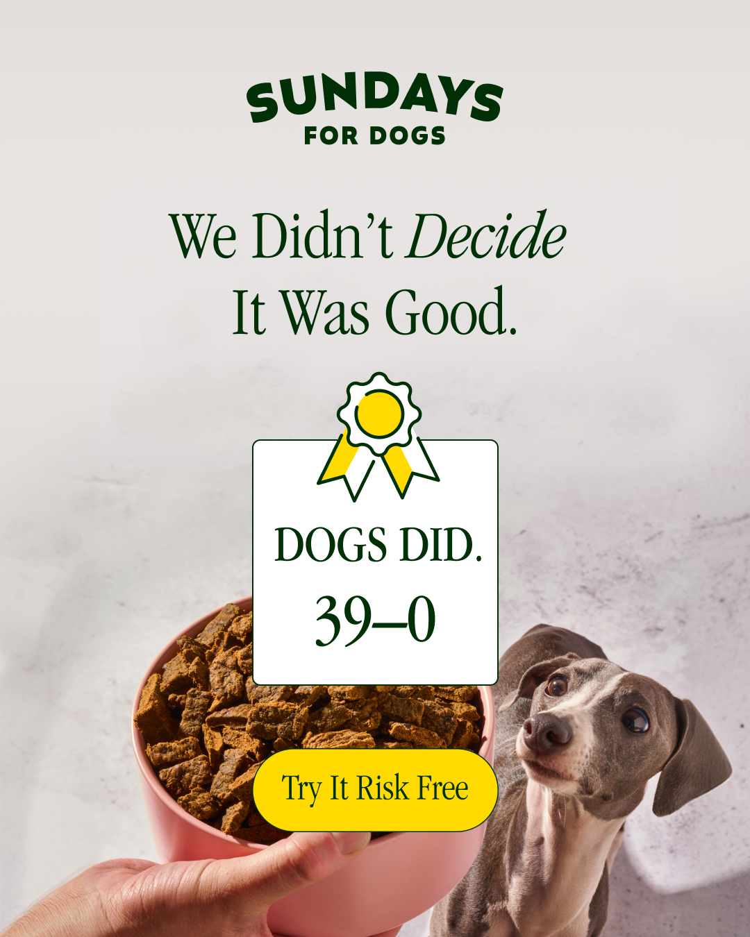 Sundays Facebook ad