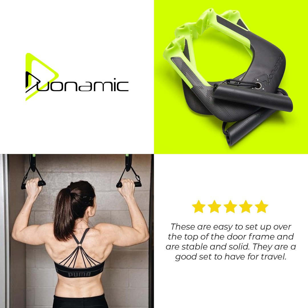 Duonamic Facebook ad: Duonamic: The Ultimate Home & Travel Workout Gear