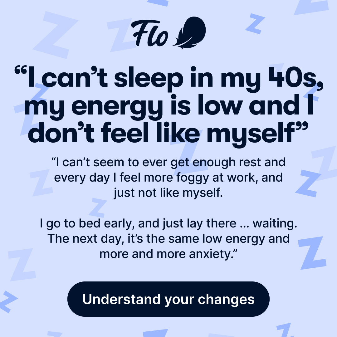 Flo Health App Facebook ad: Try Flo and never look back