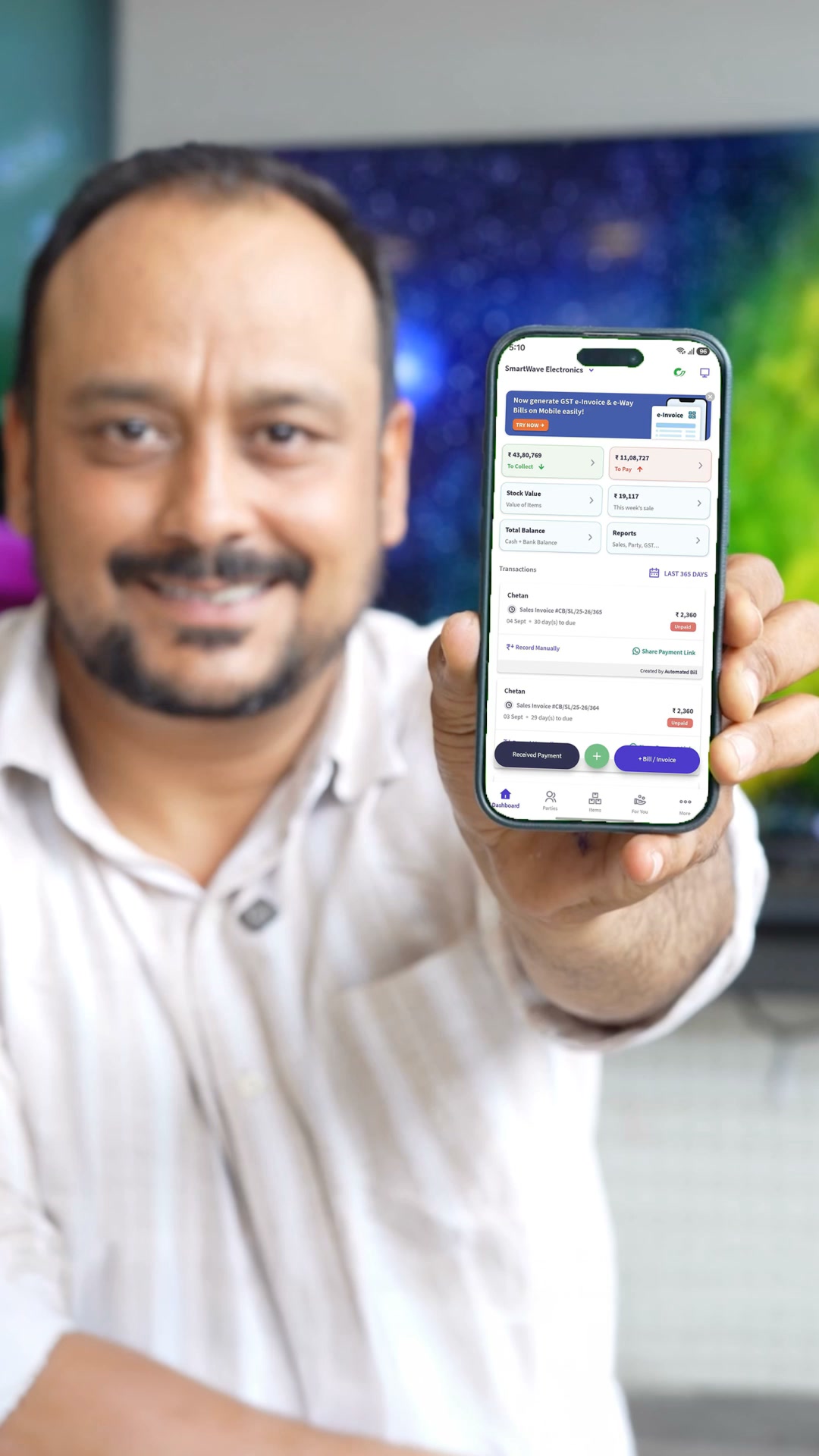 Mybillbook Facebook ad: AI Billing and Accounting App