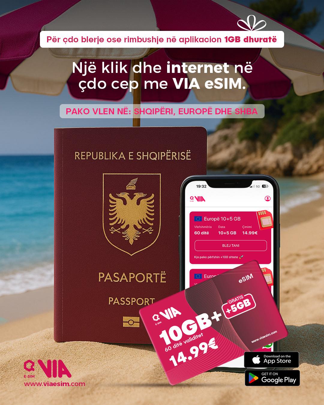 VIA eSIM Facebook ad