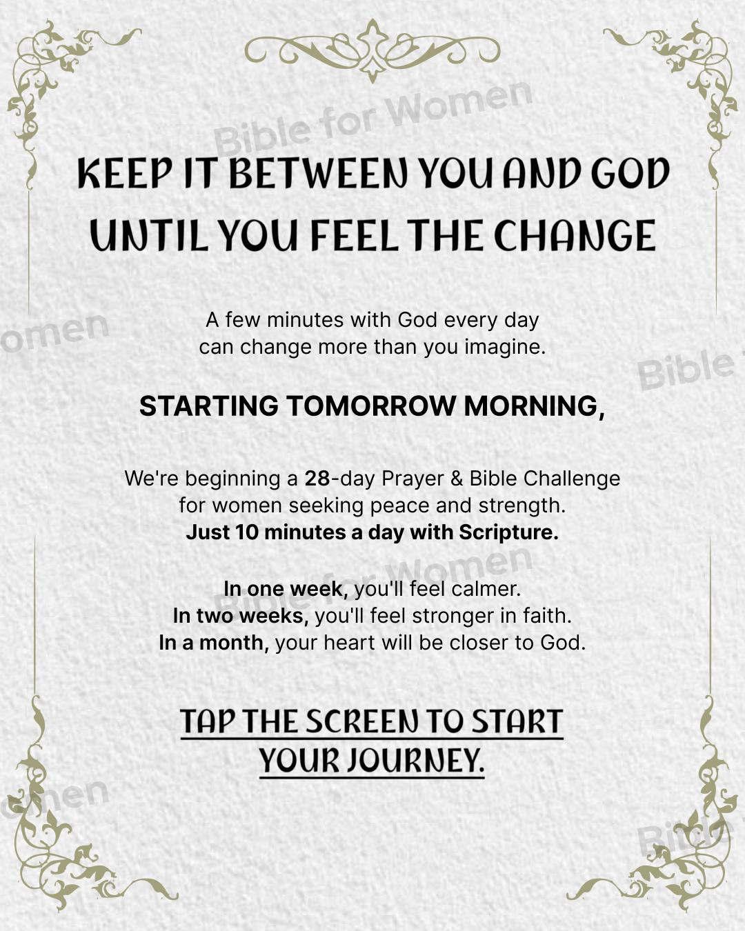 Bible for Women Facebook ad