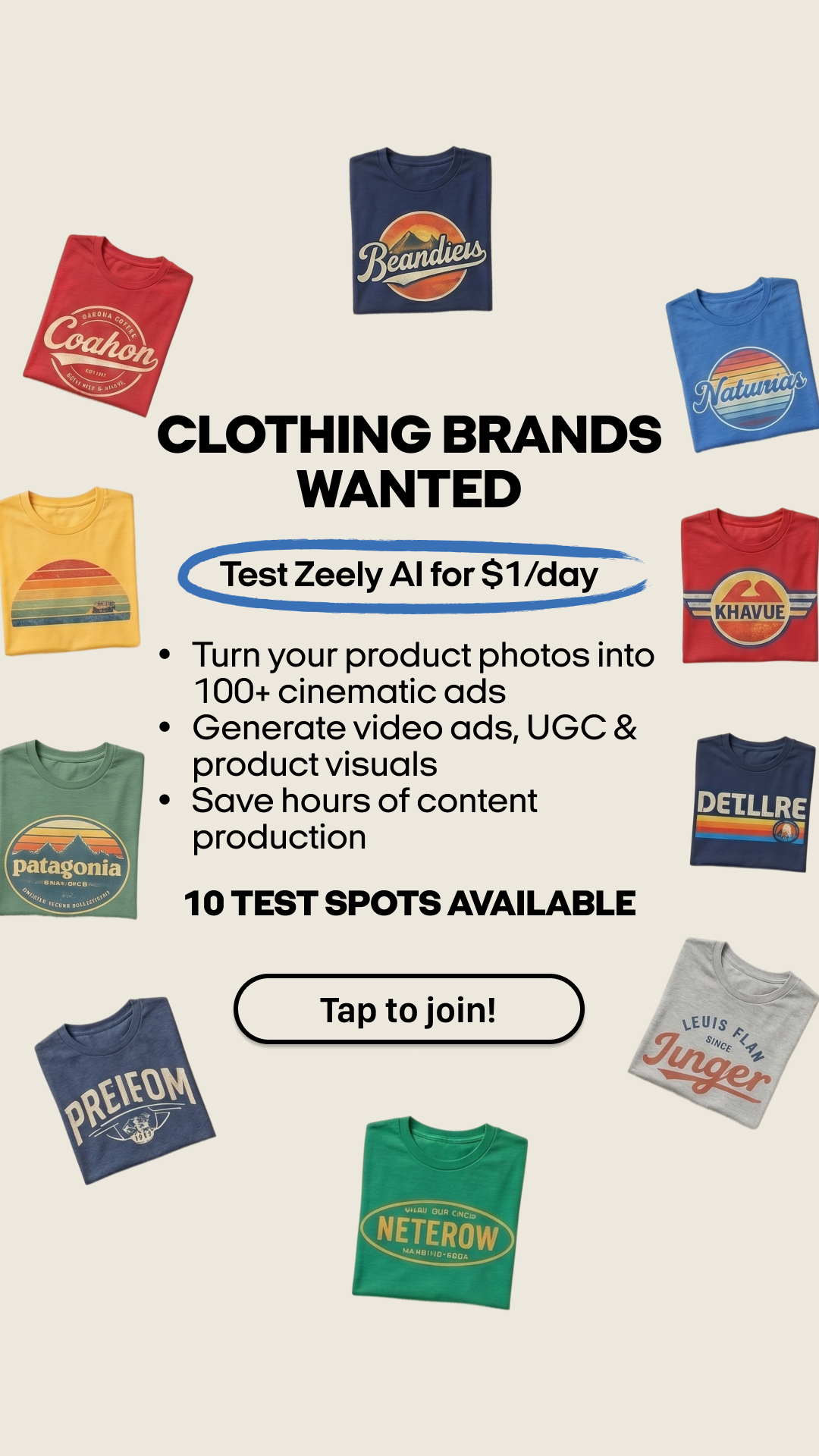 Zeely Facebook ad