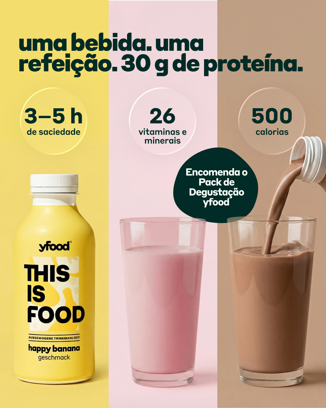 yfood Facebook ad: Garante já o teu pack de degustação.