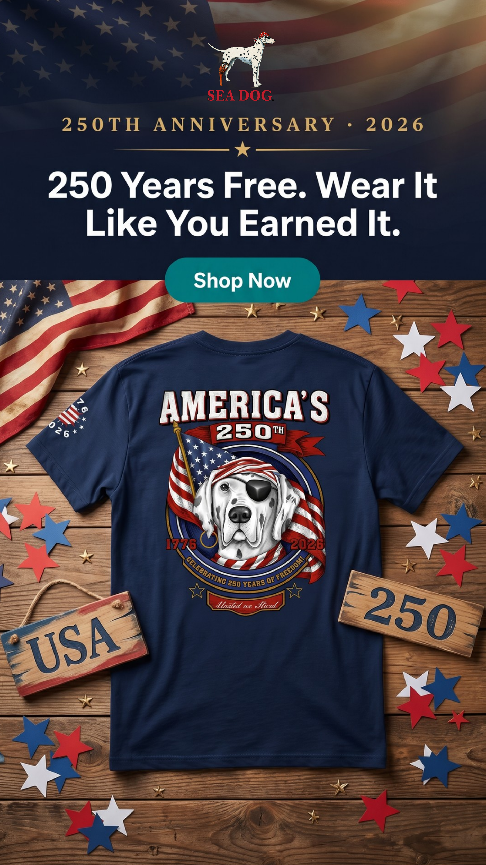 Sea Dog T-Shirts Facebook ad