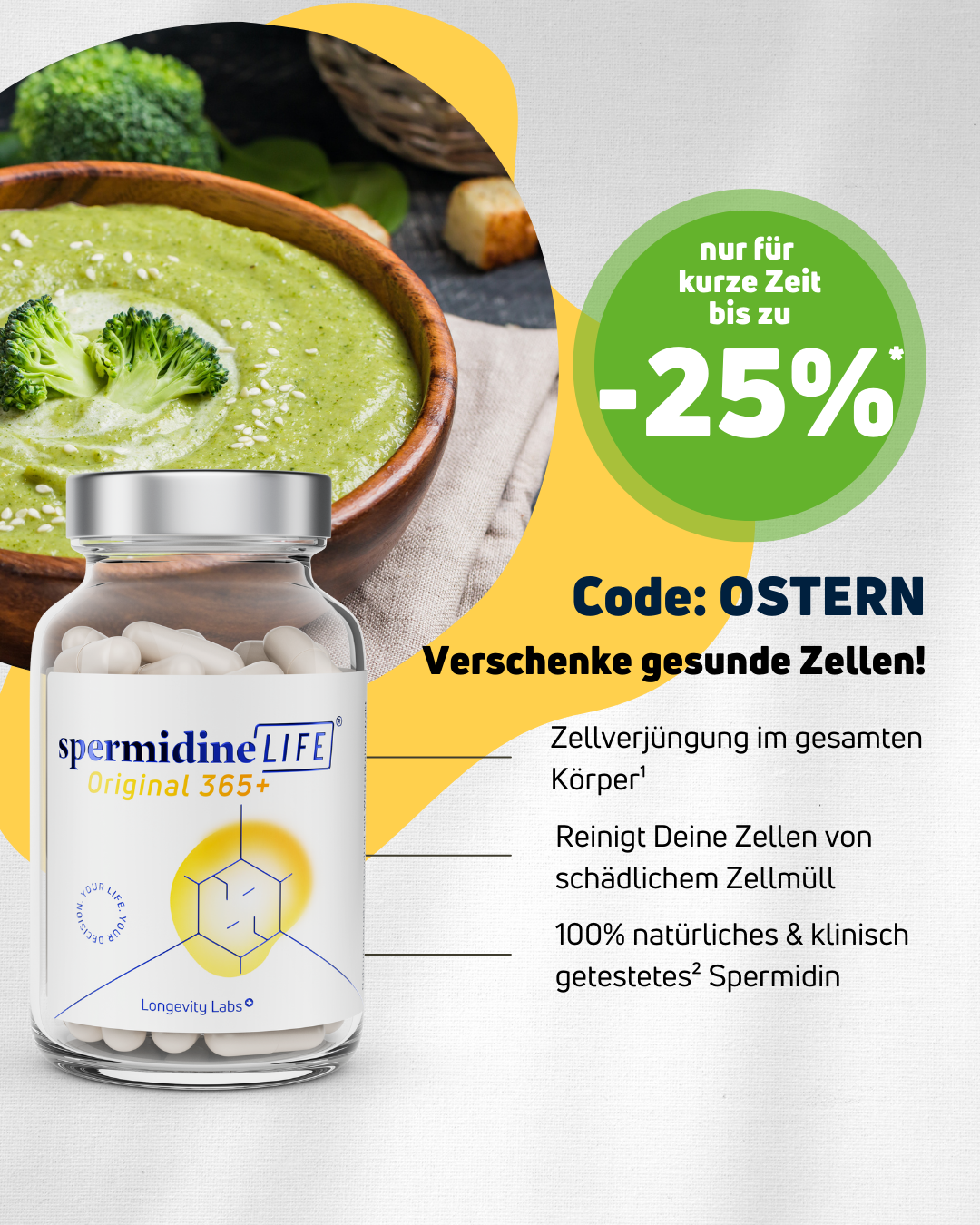 Spermidine LIFE Facebook ad