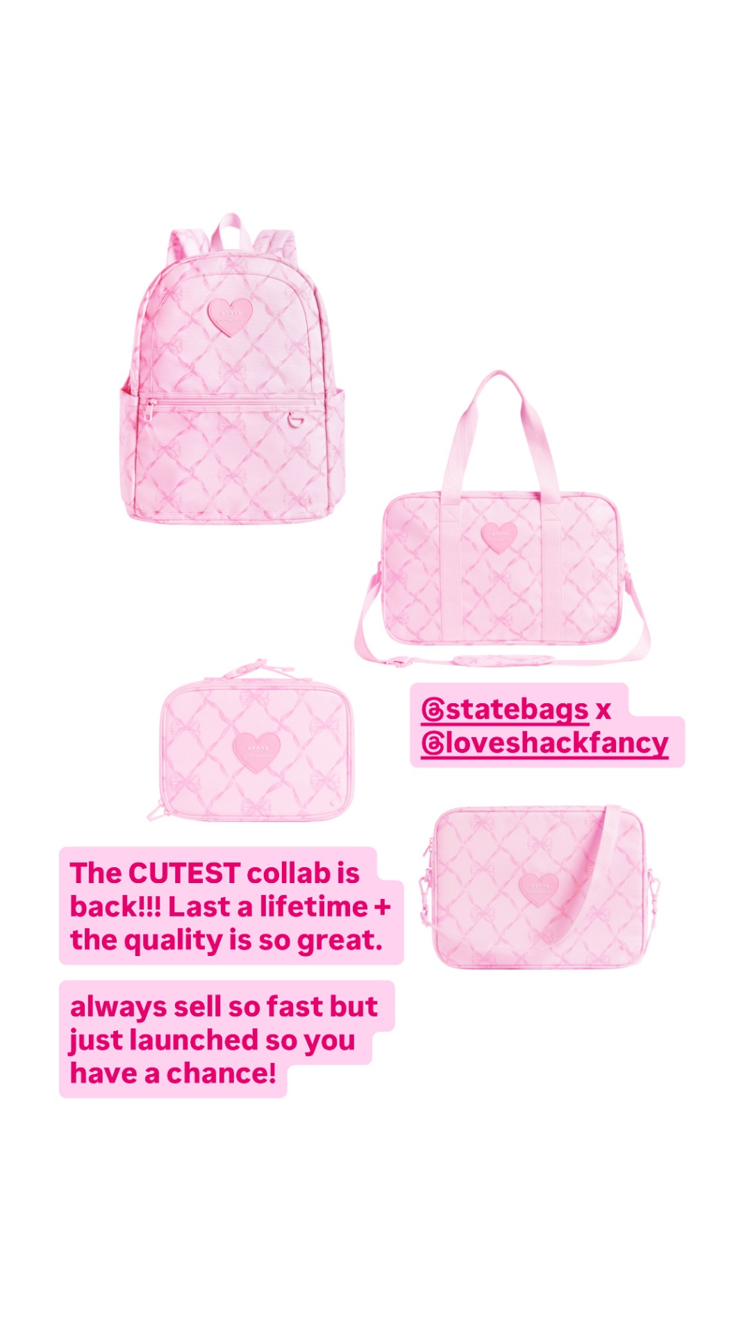 STATE Facebook ad: Love Shack Fancy x STATE