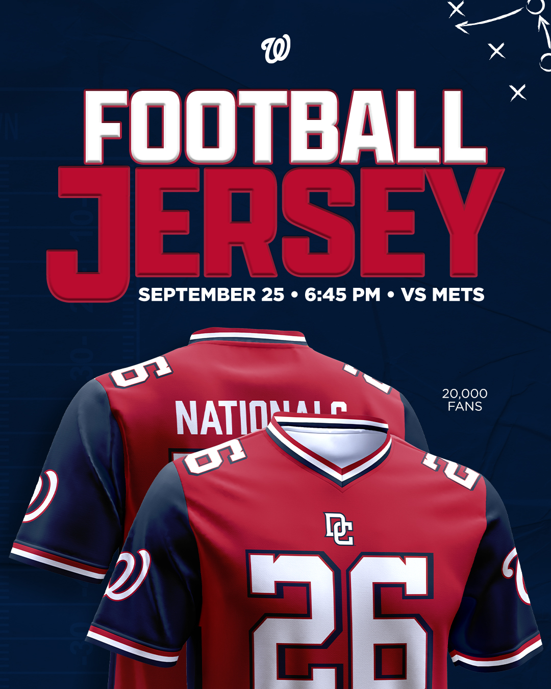 Washington Nationals Facebook ad: Take Me Out to the End Zone!